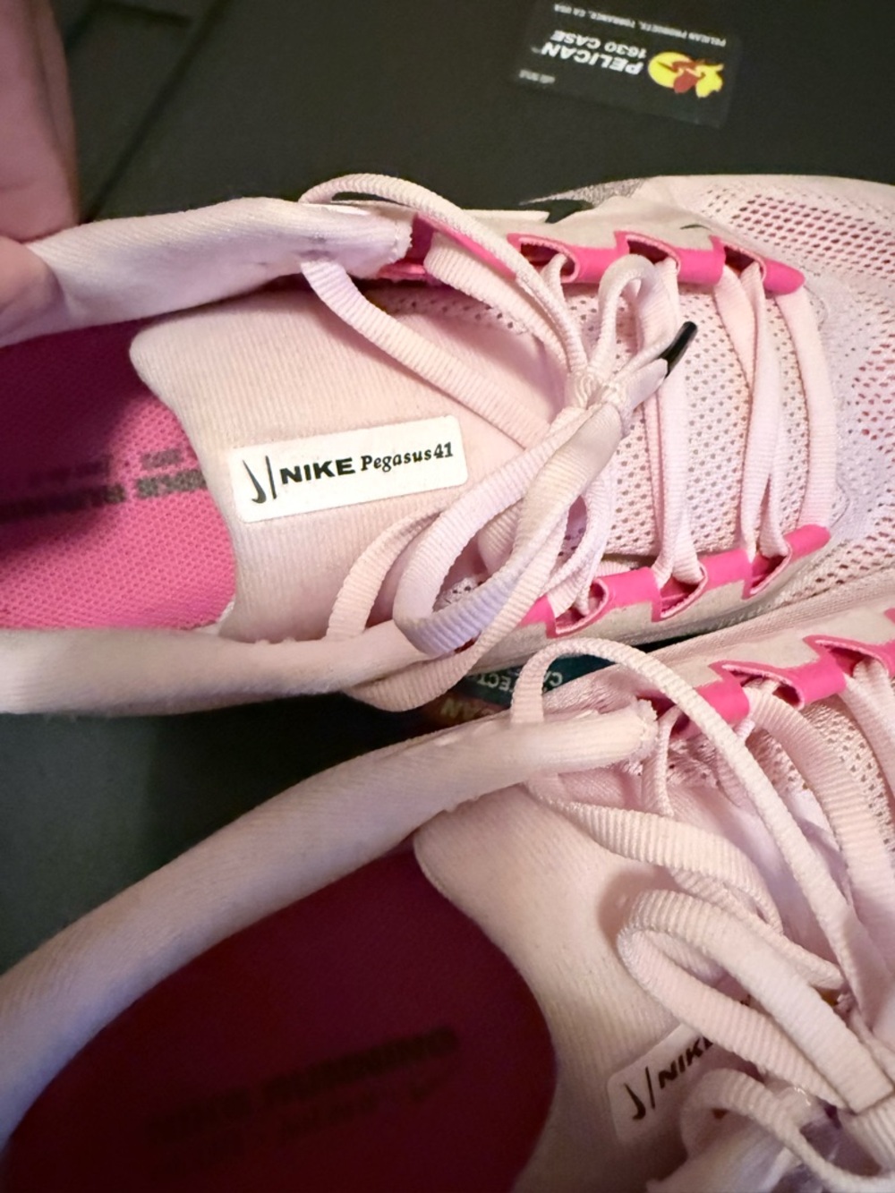 Nike Men's  Pegasus 41 Light Pink and Black Running Sneakers - Picture 7 of 8